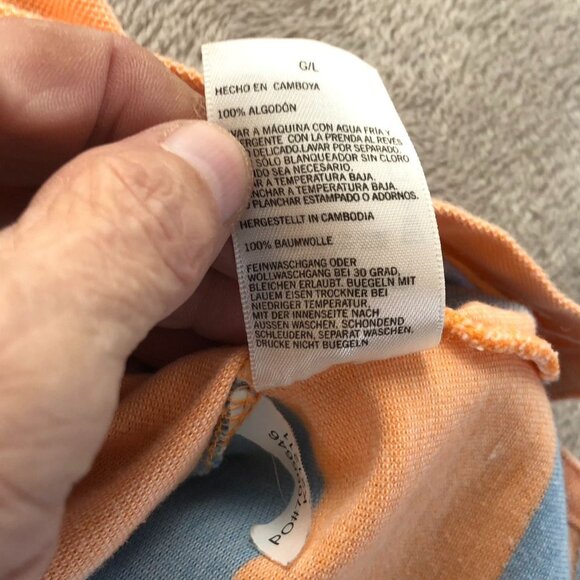 2 Nautica Mens Polo Shirt Large Short Sleeve Colorful Striped Casual Classic - Picture 11 of 16